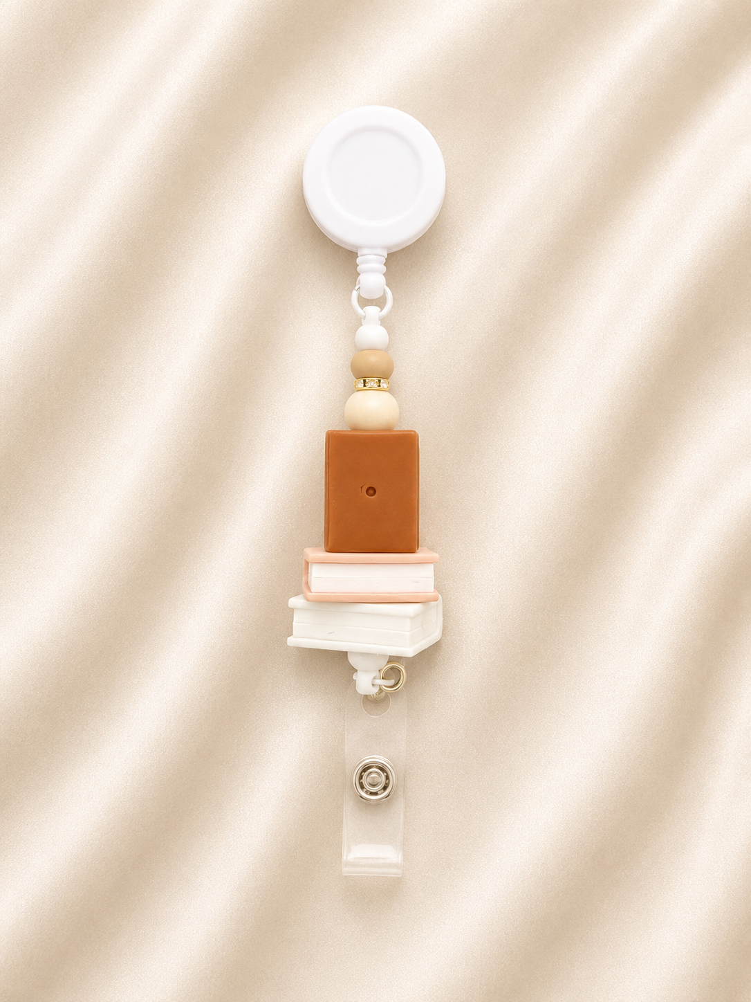 Book Lover Retractable Badge Reel