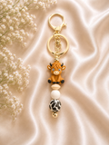 🐮 Highland Cow Beaded Keychain