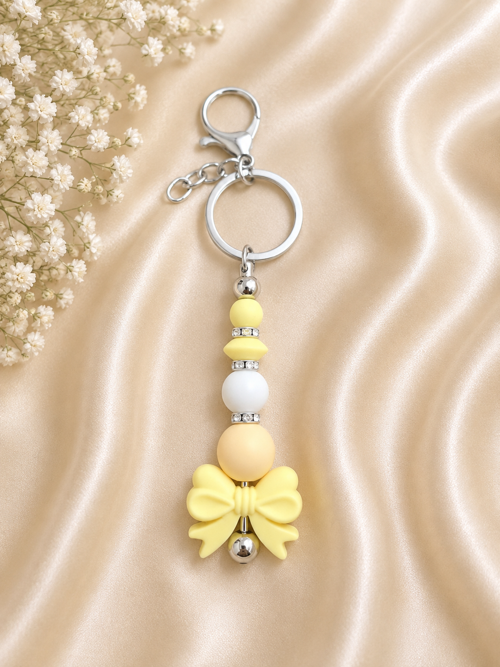 🎀 Sunshine Bow Keychain