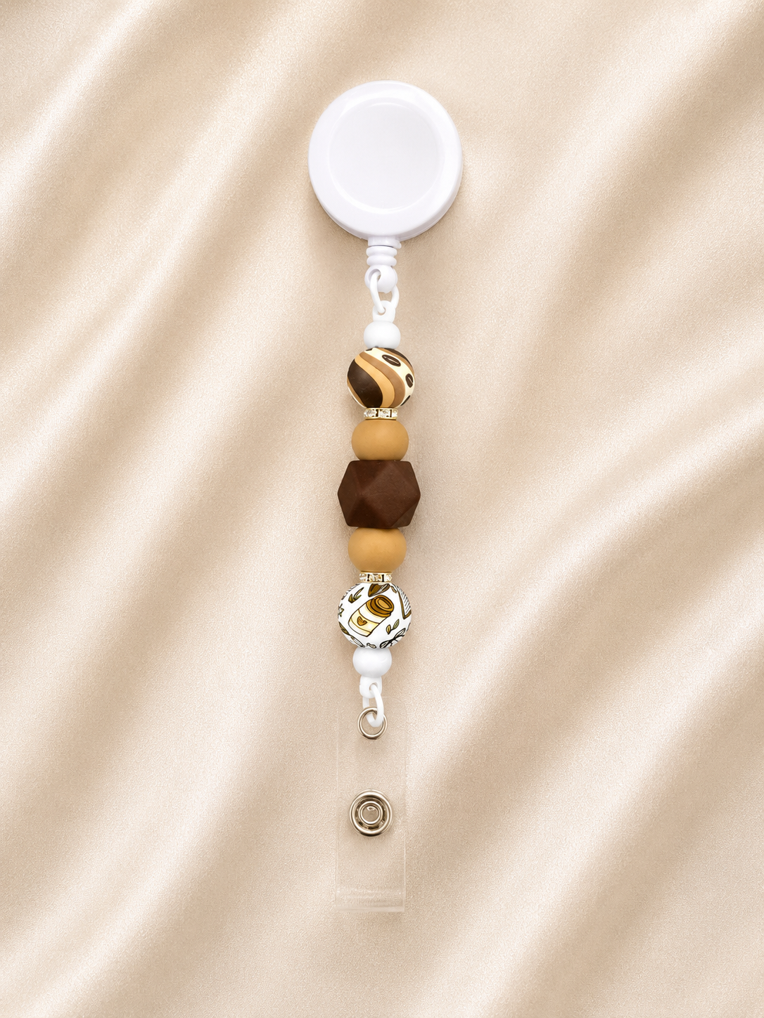 Coffee Lover Retractable Badge Reel