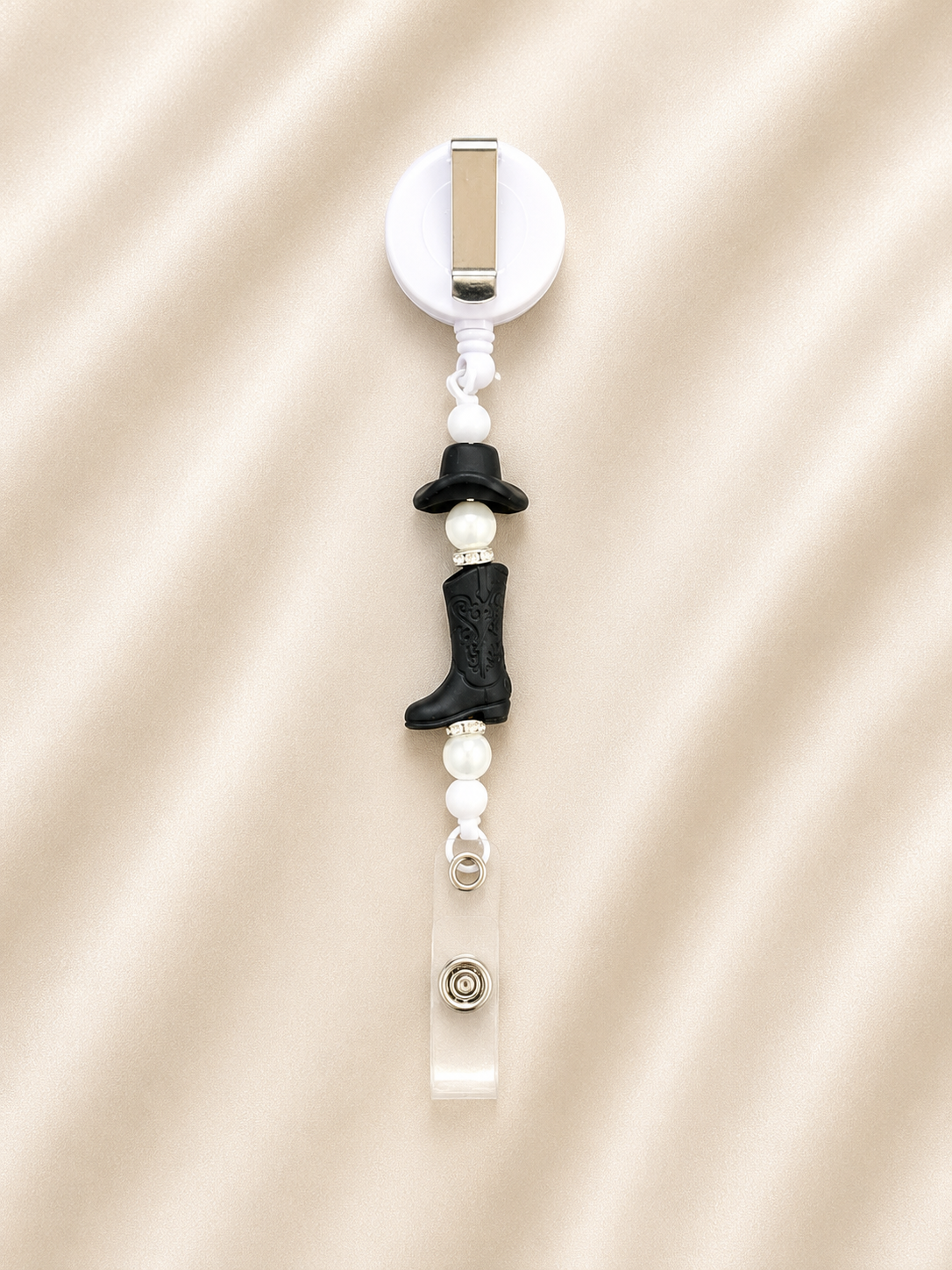 Western Cowgirl Retractable Badge Reel