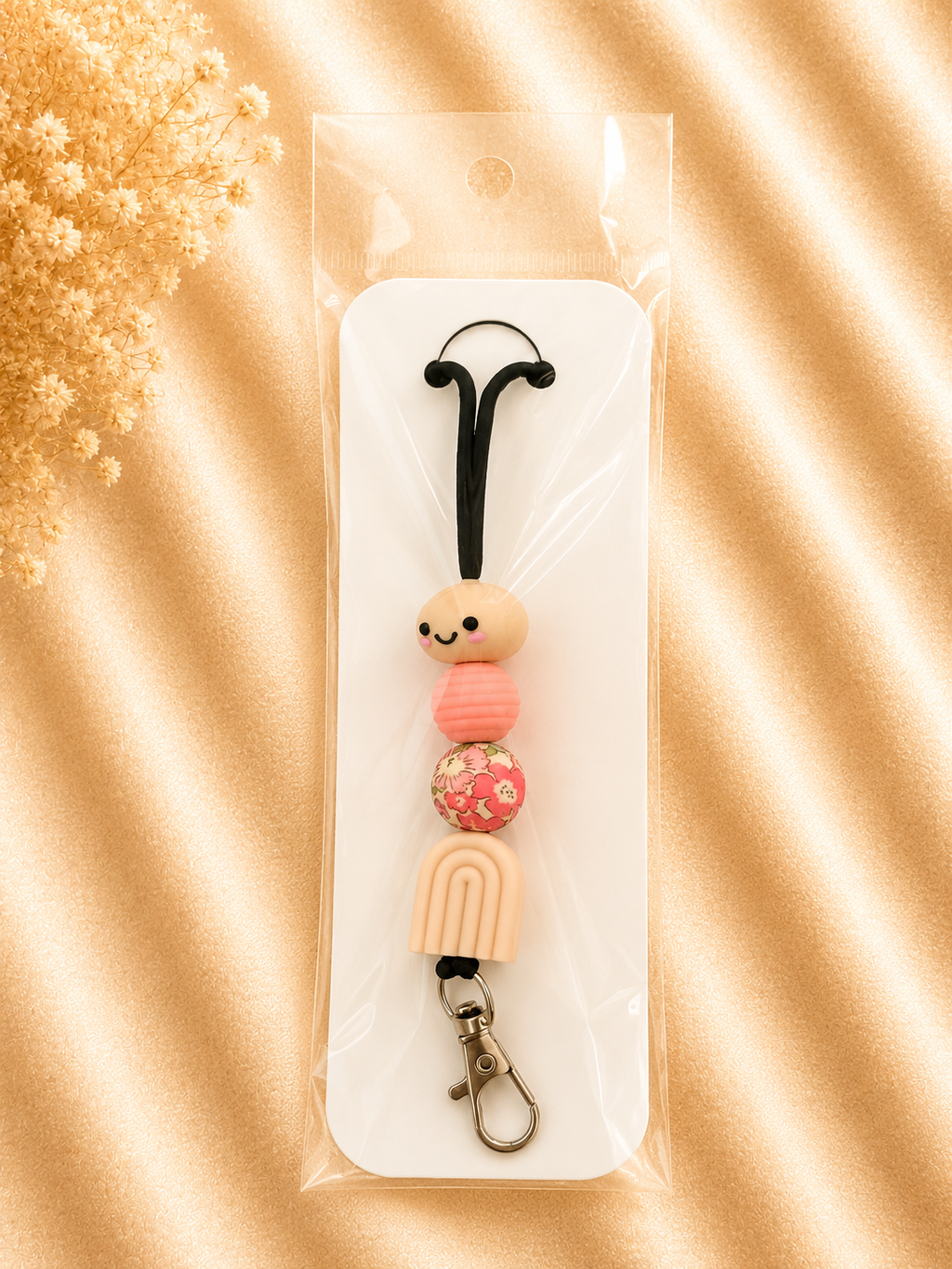 Dumpling Silicone Beaded Lanyard