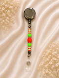 🎄 Festive Red & Green Retractable Badge Reel – Limited Edition