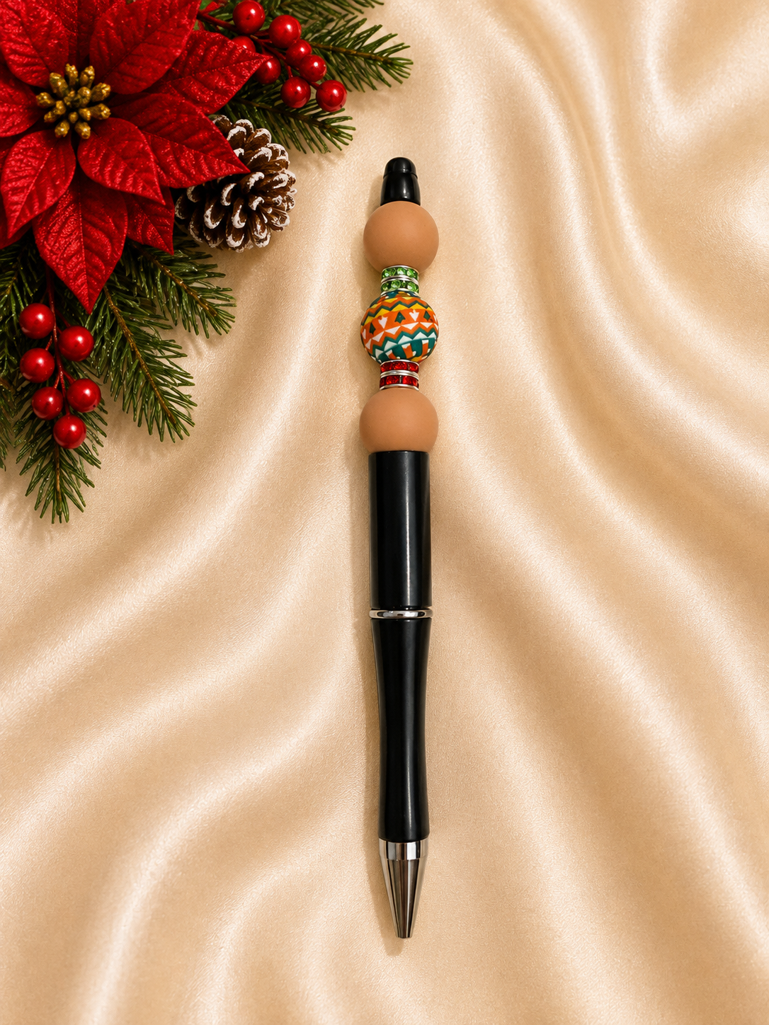 Festive Christmas Beaded Pen 🎄✨