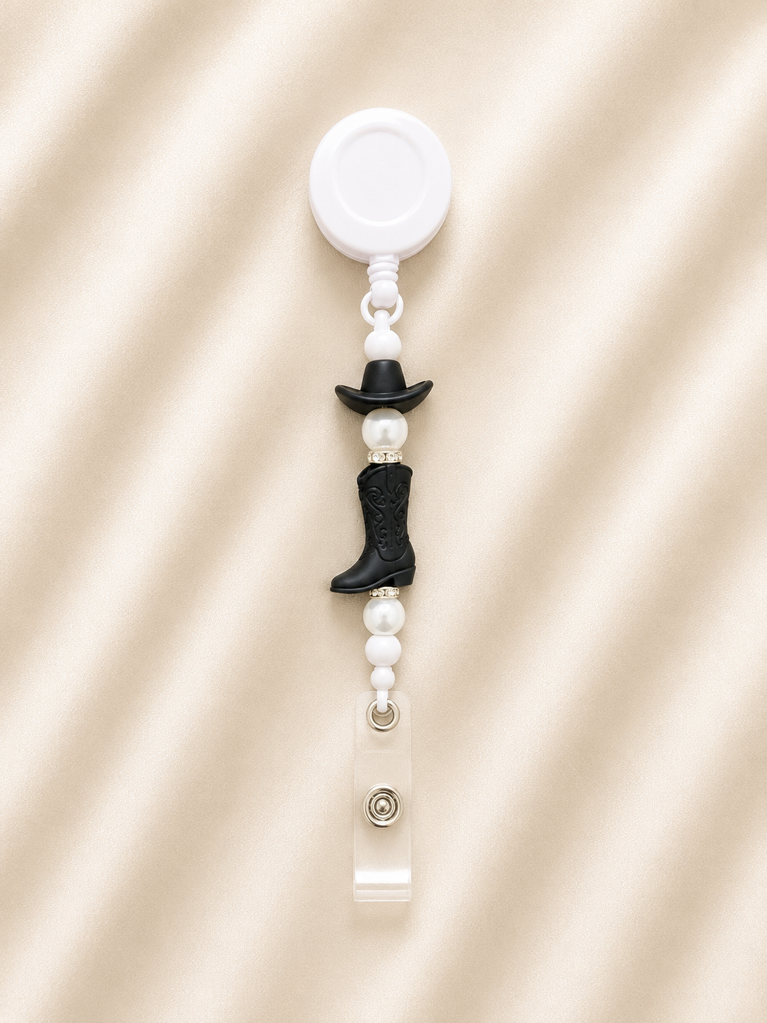 Western Cowgirl Retractable Badge Reel