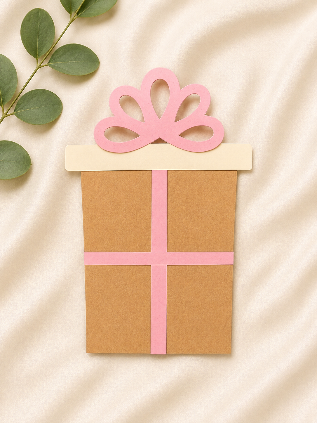 Gift Box Paper Gift Card Holder