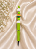💚 Festive Green Beaded Pen 🎄✨