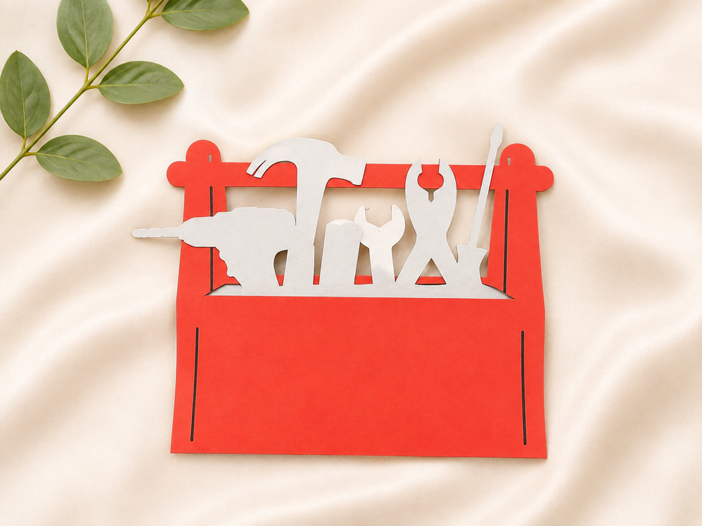 Toolbox Paper Gift Card Holder