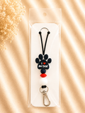 I Love My Dog Silicone Beaded Lanyard