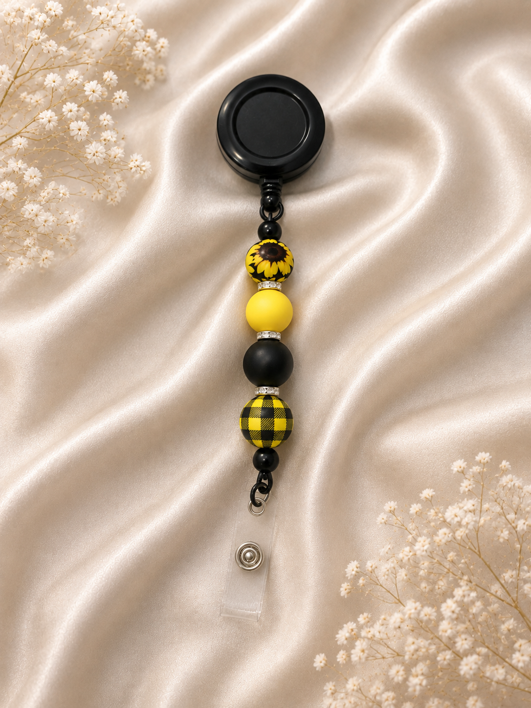 🌻 Sunflower Retractable Badge Reel