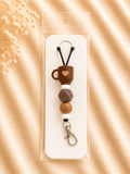 Coffee Lover Beaded Lanyard