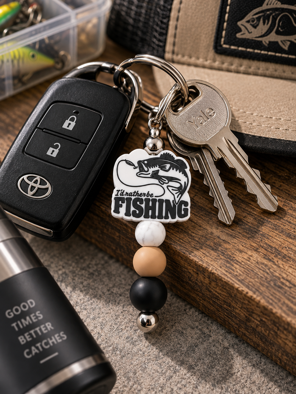 🎣 I’d Rather Be Fishing Keychain