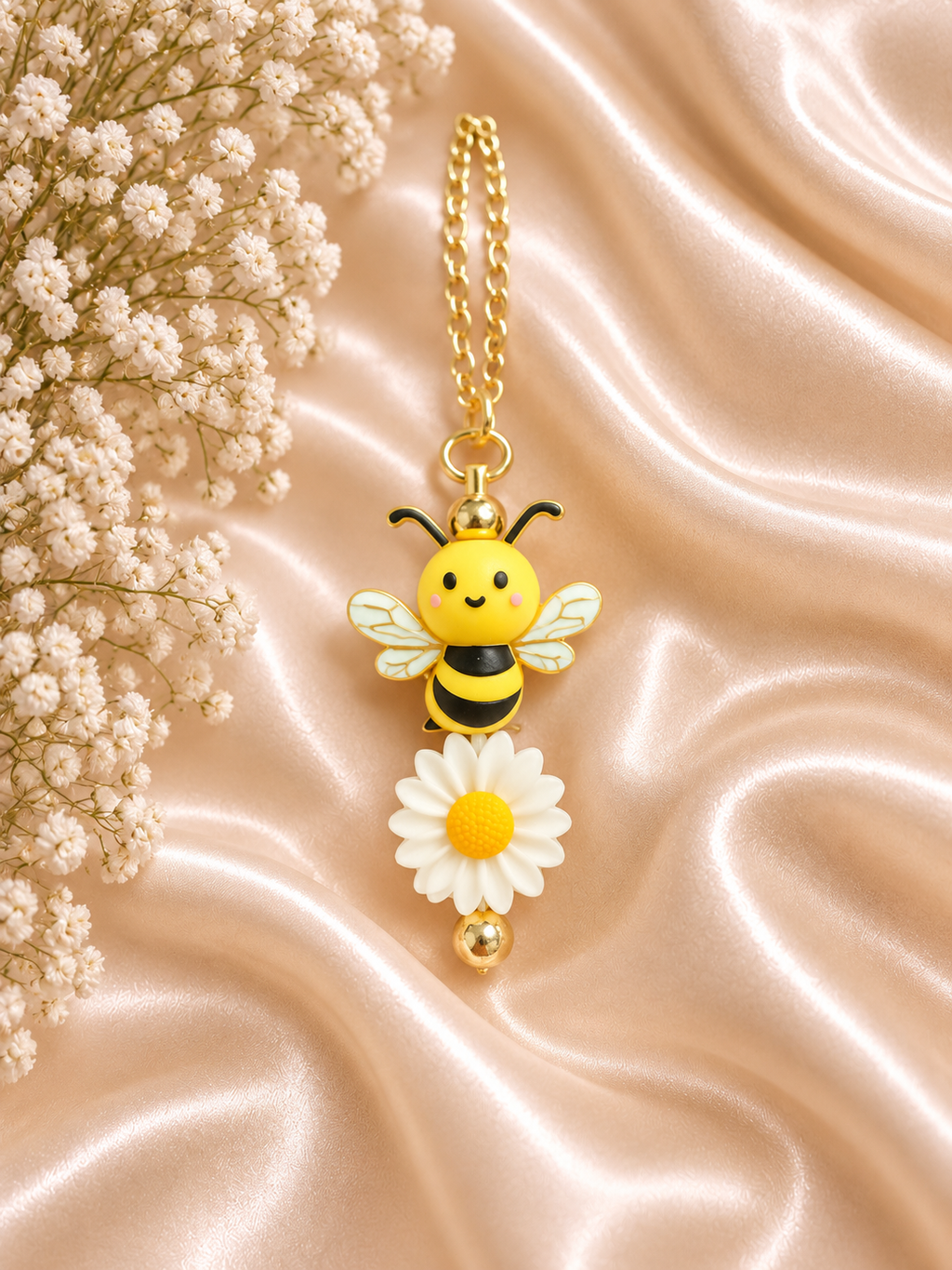 🐝 Bee & Daisy Bottle Handle Chain