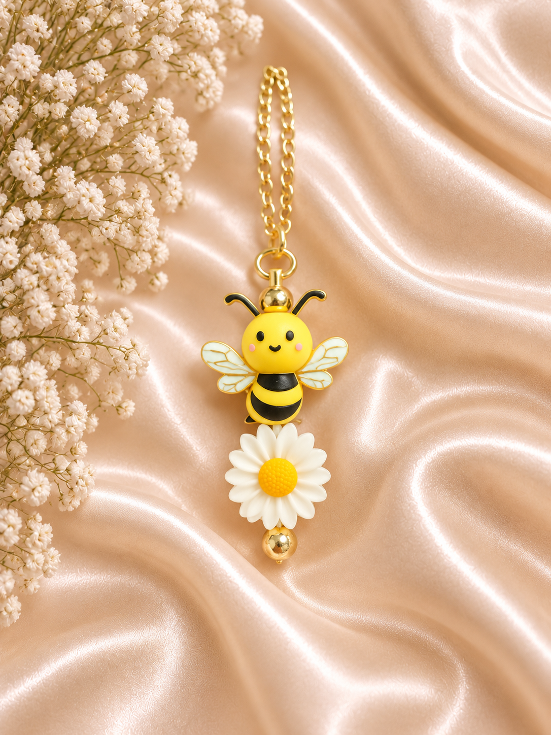 🐝 Bee & Daisy Bottle Handle Chain