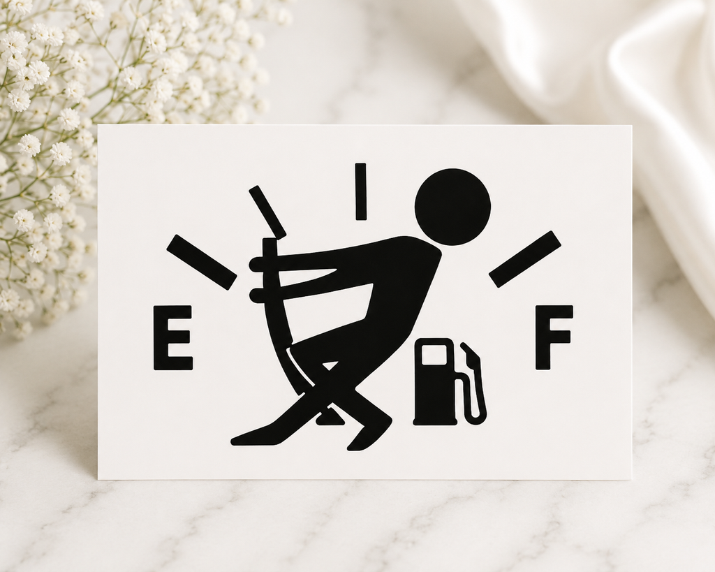 Fuel Gauge Funny Car Decal