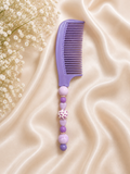 💜 Purple Leopard Beaded Comb – Limited Edition