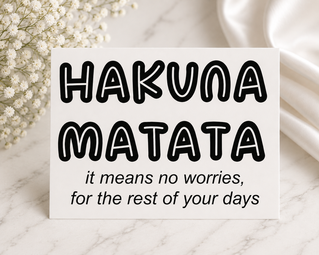 Hakuna Matata Car Decal