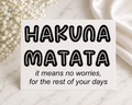 Hakuna Matata Car Decal