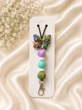 Enchanted Butterfly Beaded Lanyard
