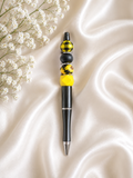 Sunflower Plaid Beaded Pen