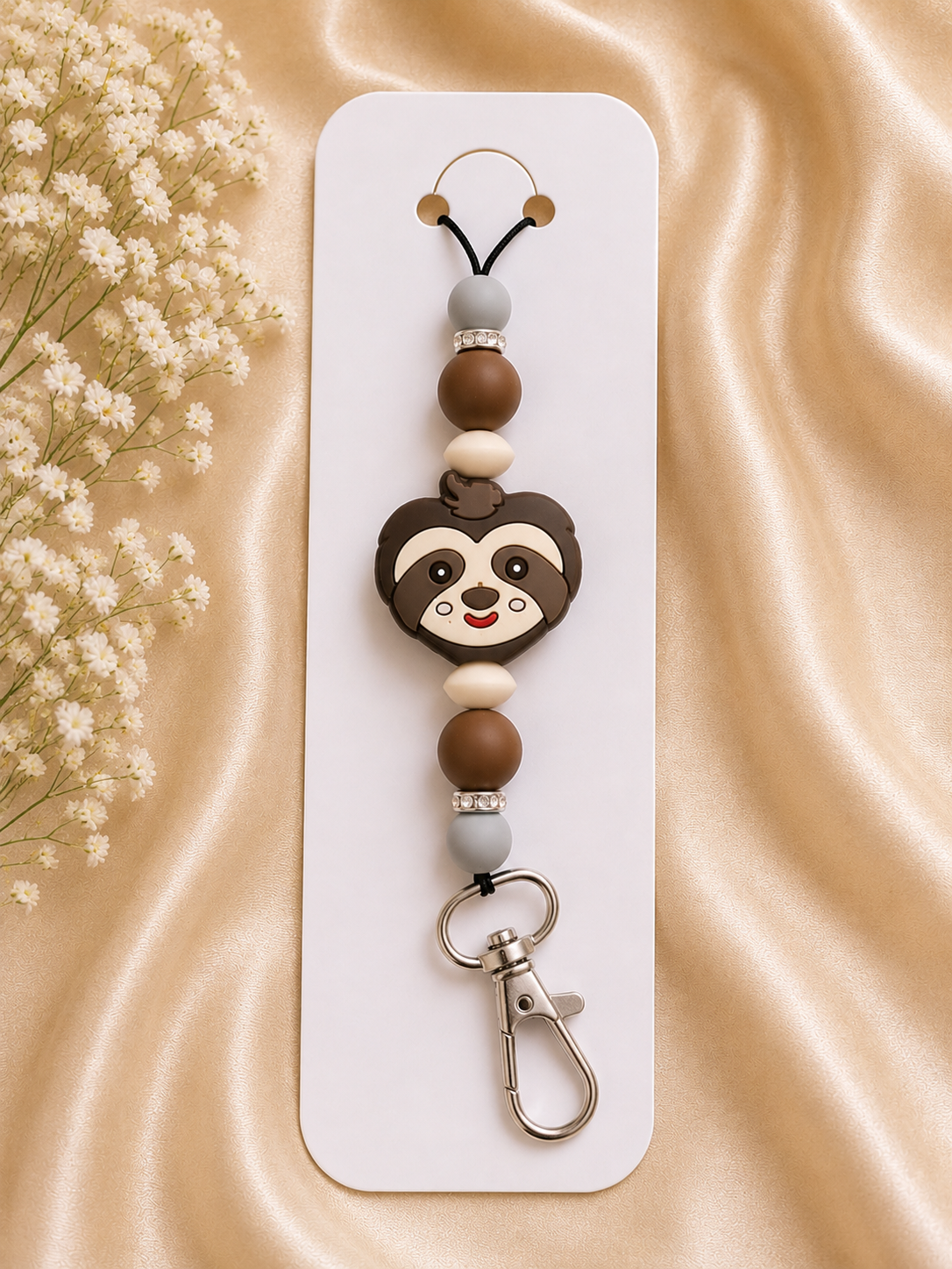🦥 Sloth Beaded Lanyard