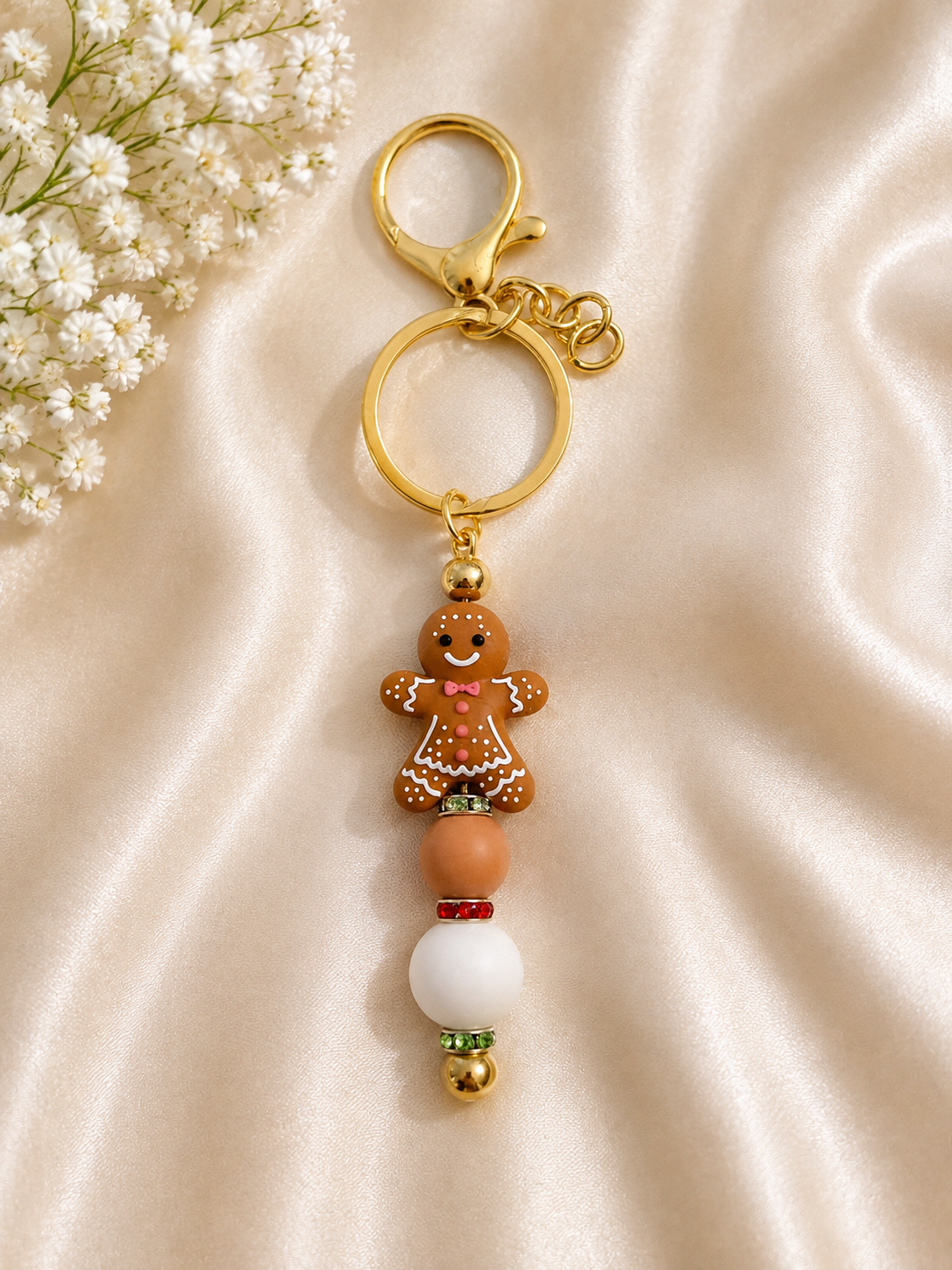 🎄 Gingerbread Christmas Keychain 🤎✨