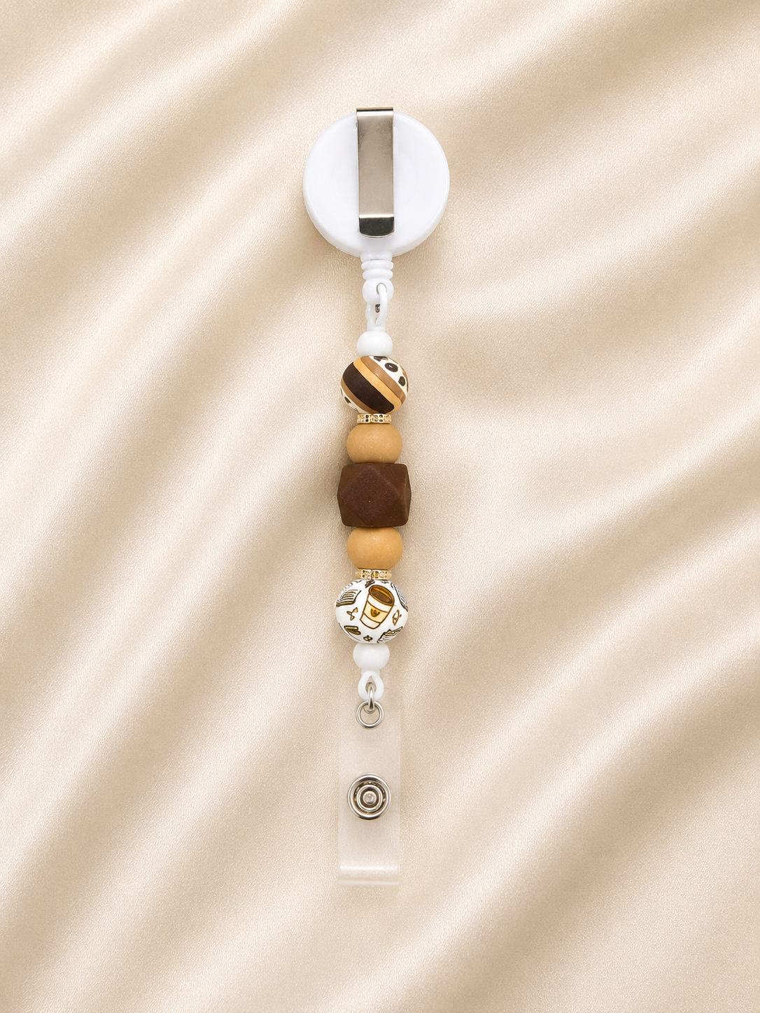 Coffee Lover Retractable Badge Reel