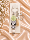 🦝 Woodland Raccoon Keychain
