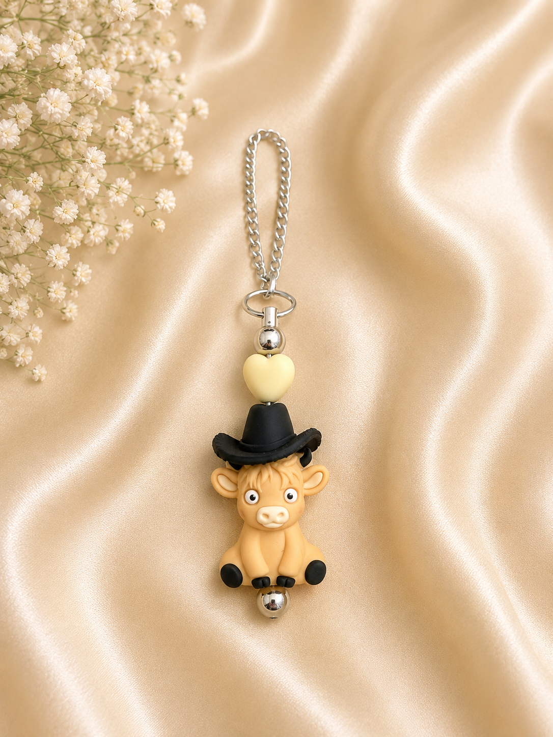 🤠 Highland Cow Water Bottle Handle Chain