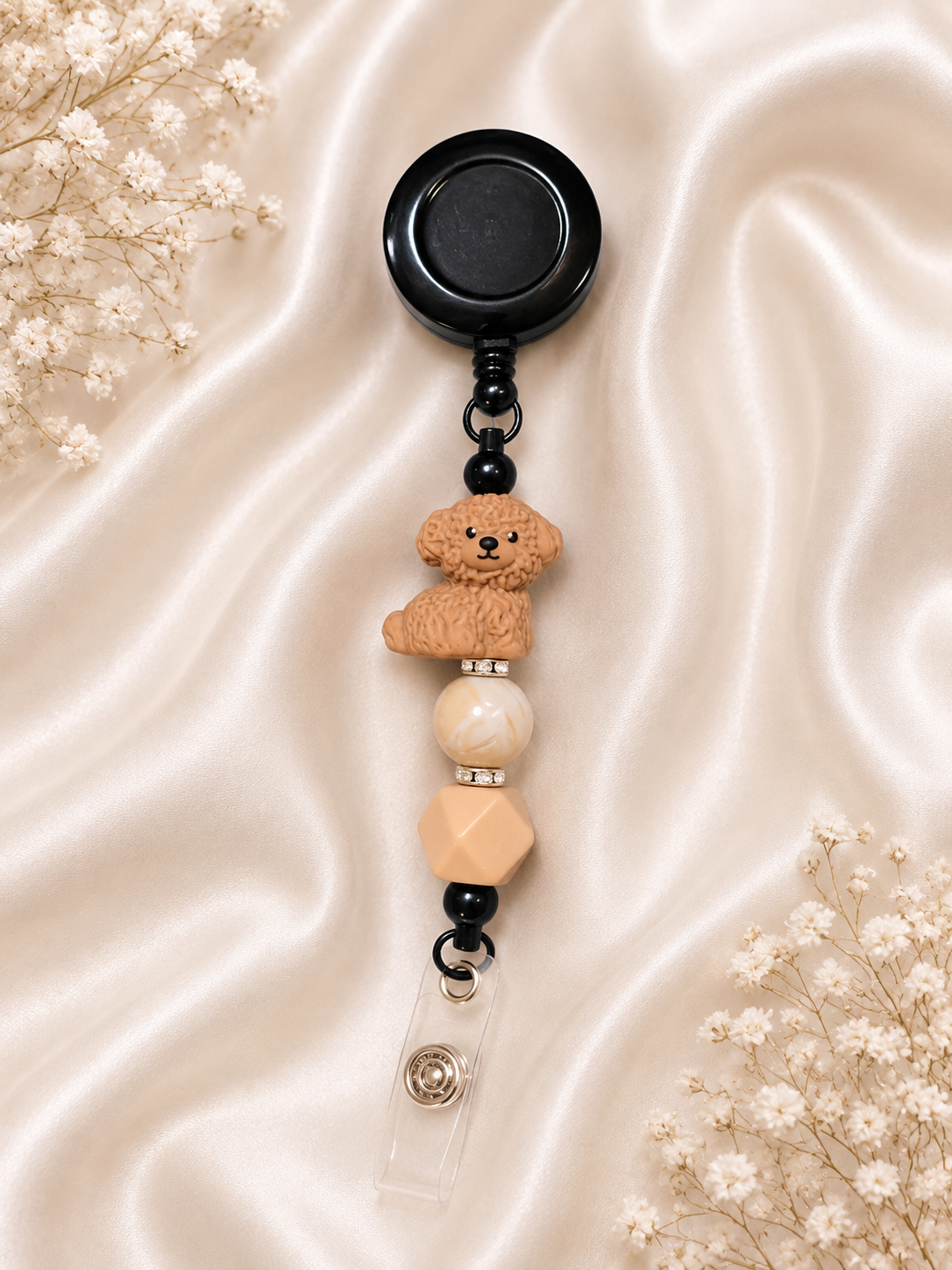 🐾 Sweet Pup Retractable Badge Reel
