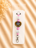Teaching Is a Work of Heart Silicone Beaded Lanyard