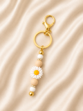 Daisy Charm Handmade Keychain