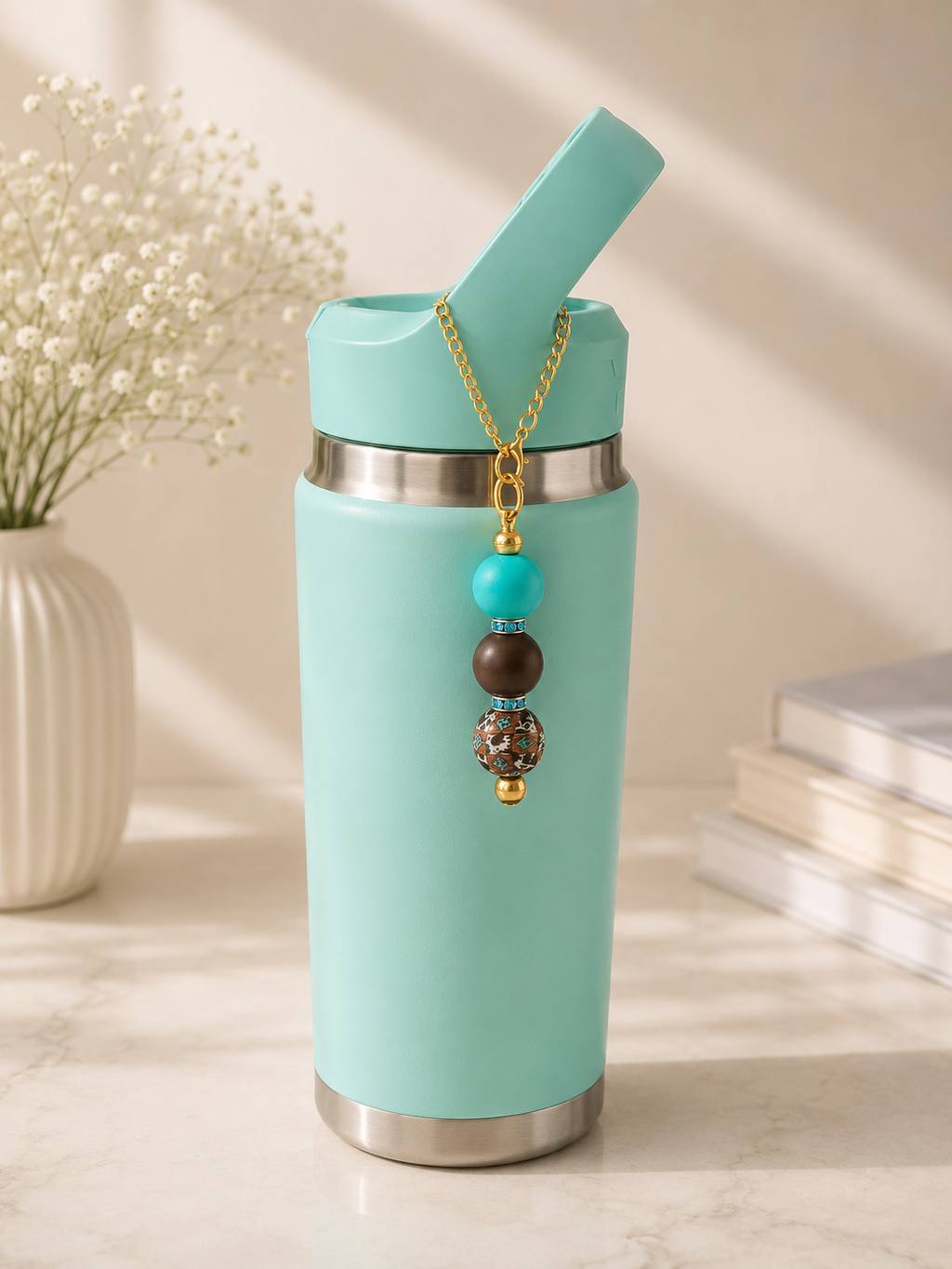 🤎 Turquoise Western Water Bottle Handle Chain
