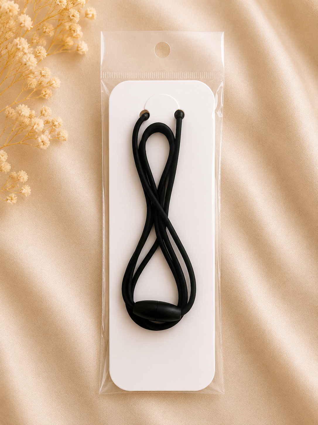 Border Collie Silicone Beaded Lanyard