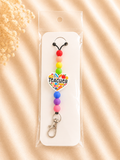 Teacher Heart Silicone Beaded Lanyard