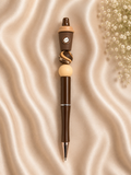 Coffee Cup Silicone Beaded Pen – Handmade Ballpoint Pen ☕