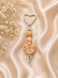 🌸 Be Kind Retro Heart Keychain