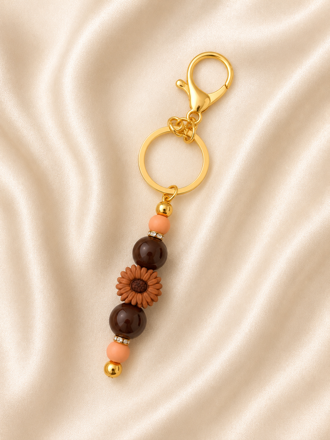Sunflower Bloom Handmade Keychain