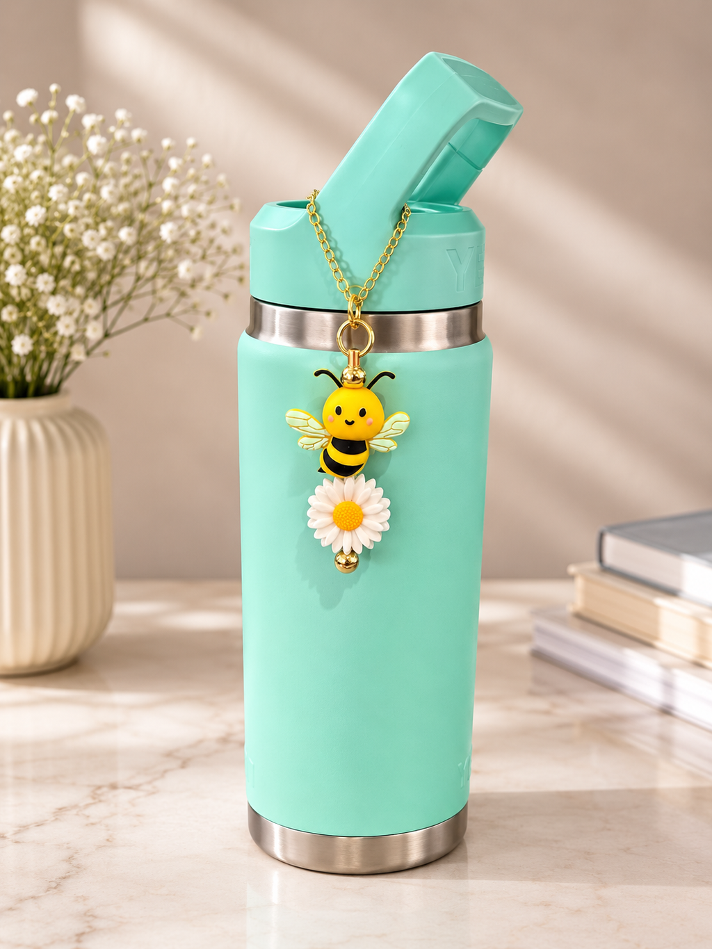 🐝 Bee & Daisy Bottle Handle Chain