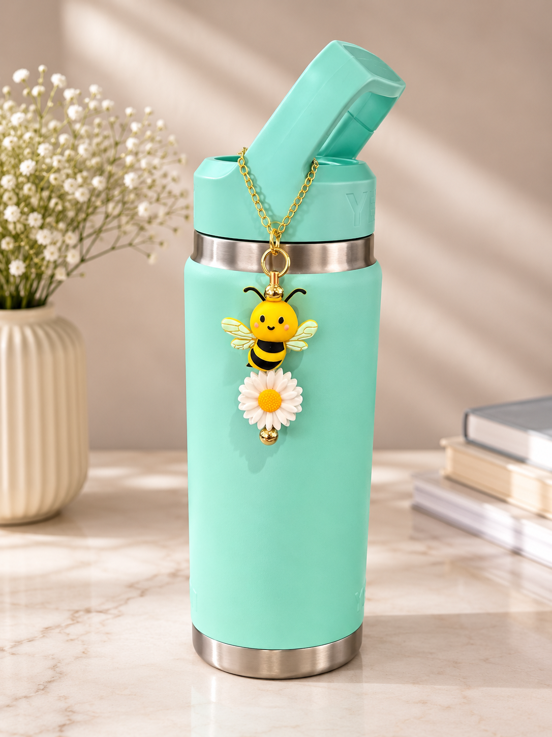 🐝 Bee & Daisy Bottle Handle Chain