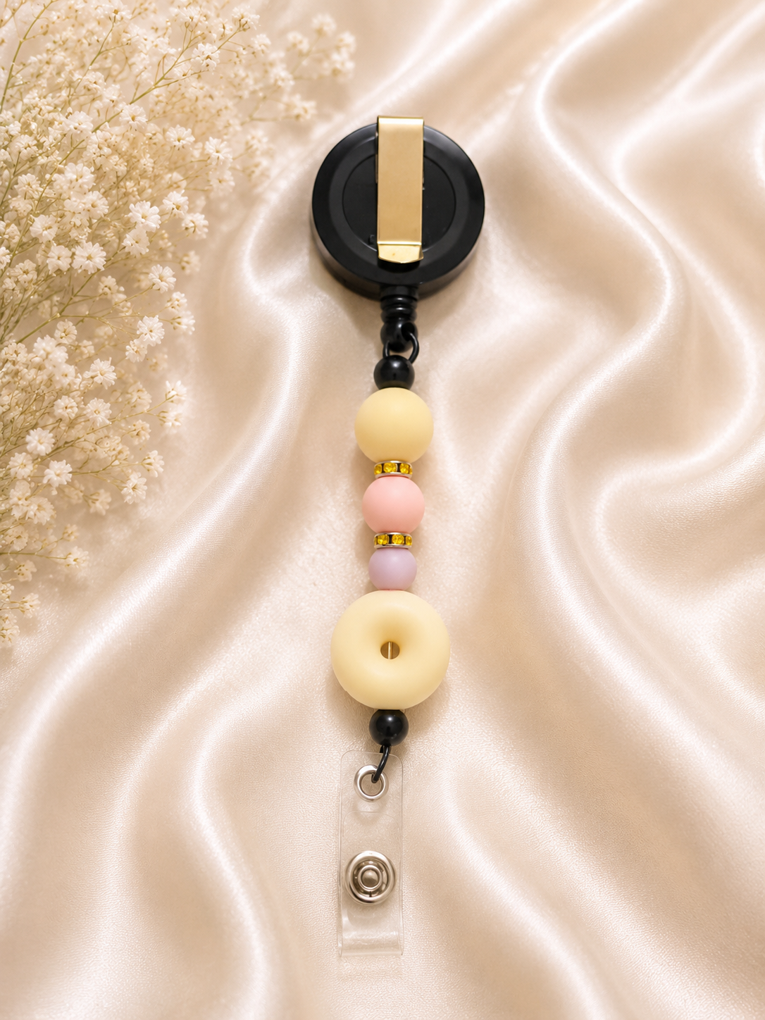 🍩 Sweet Treat Donut Retractable Badge Reel