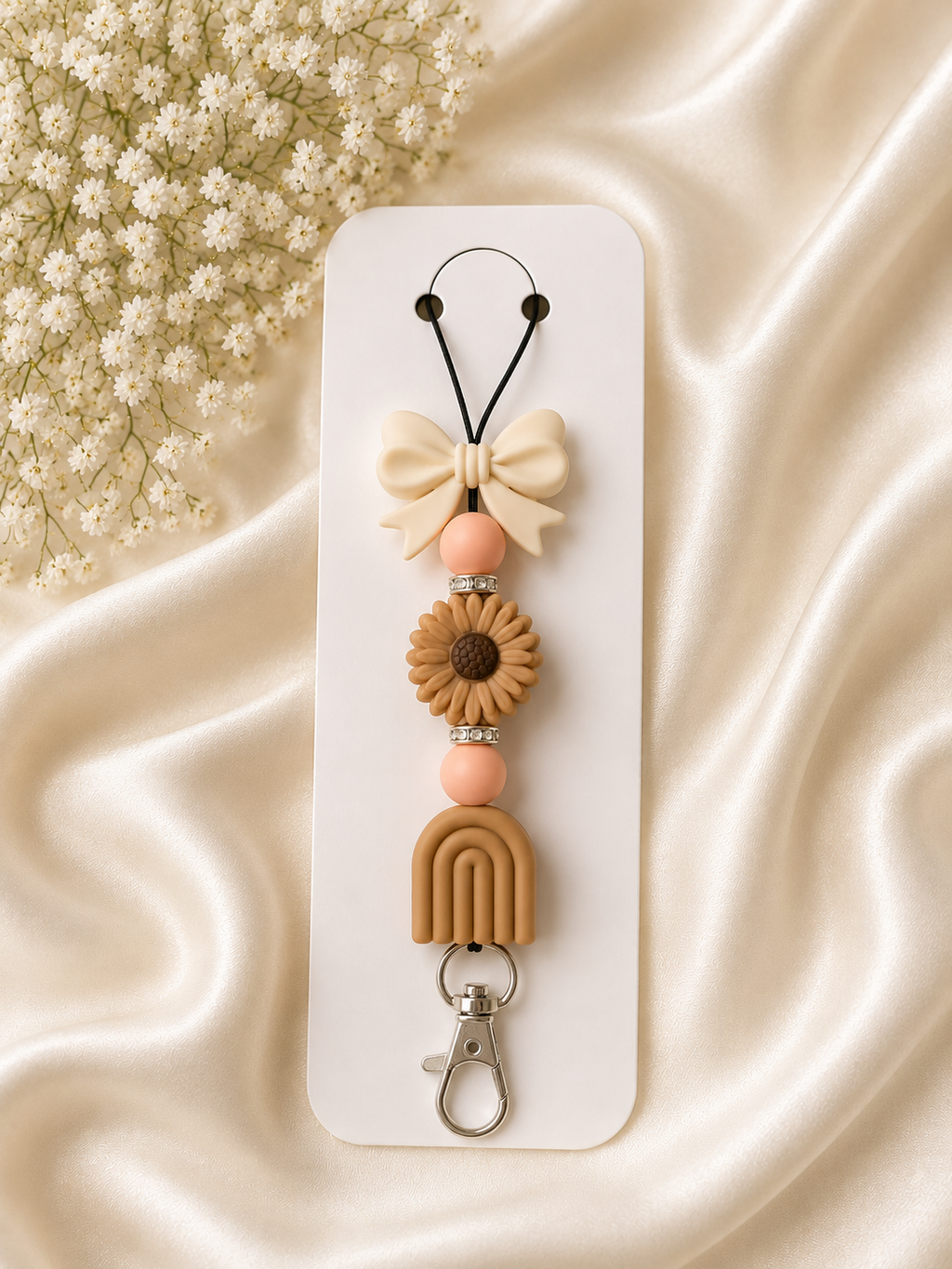 Boho Bloom Beaded Lanyard