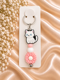 🐱 Sweet Pink Kitty Keychain