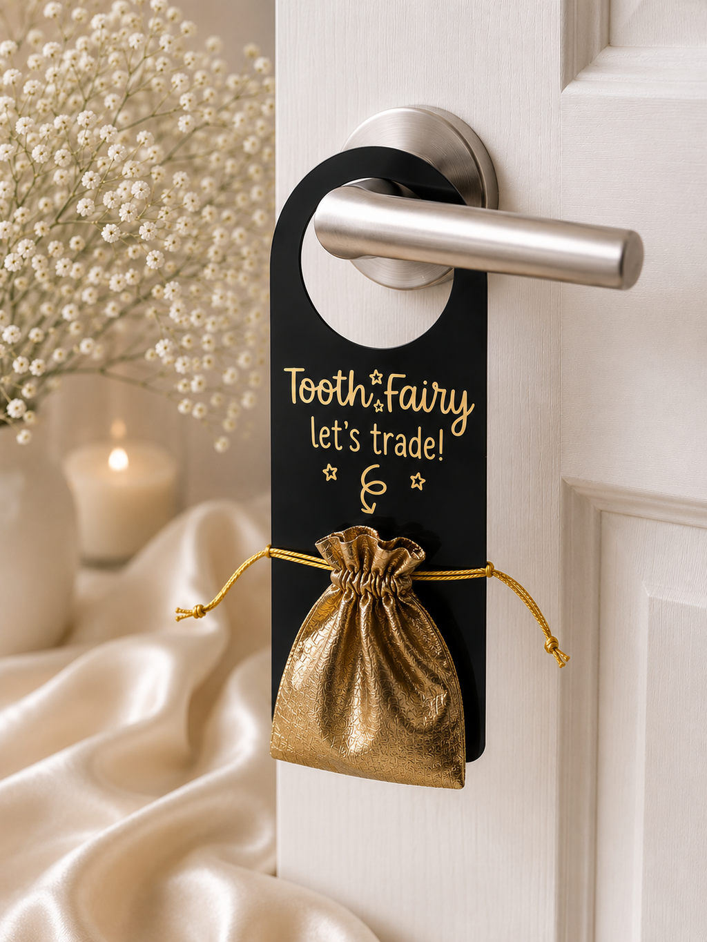 🧚 Tooth Fairy “Let’s Trade!” Door Hanger