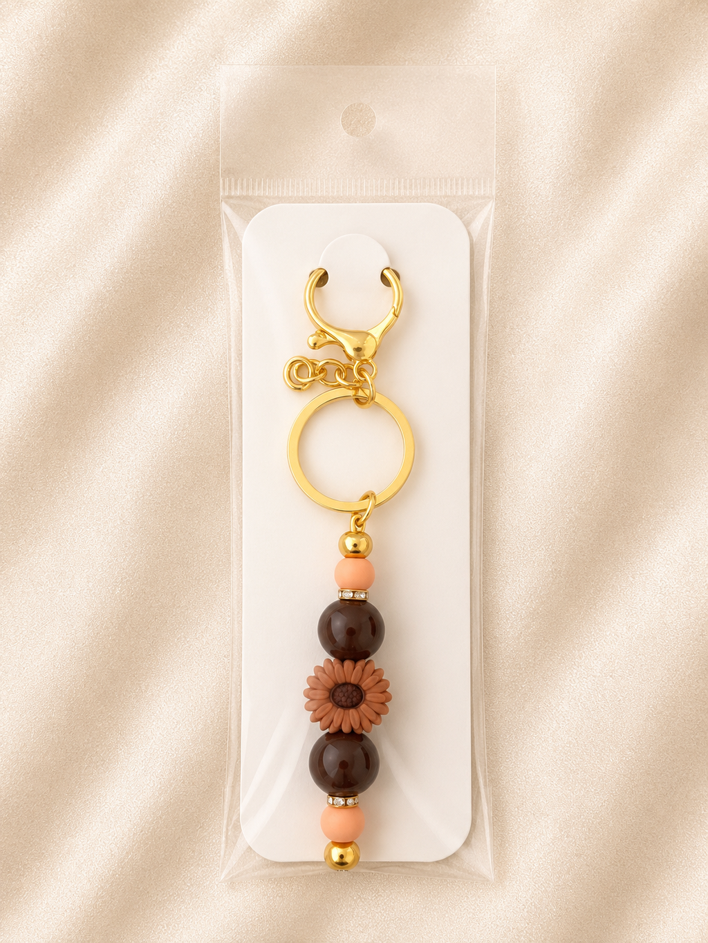 Sunflower Bloom Handmade Keychain