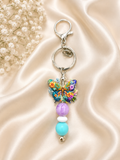 🦋 Floral Butterfly Keychain
