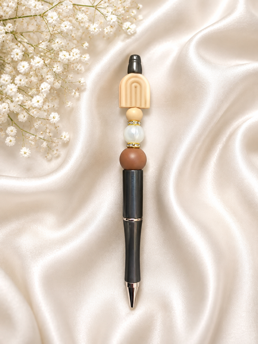 Neutral Arch Beaded Pen