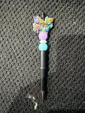 🦋 Floral Butterfly Beaded Pen